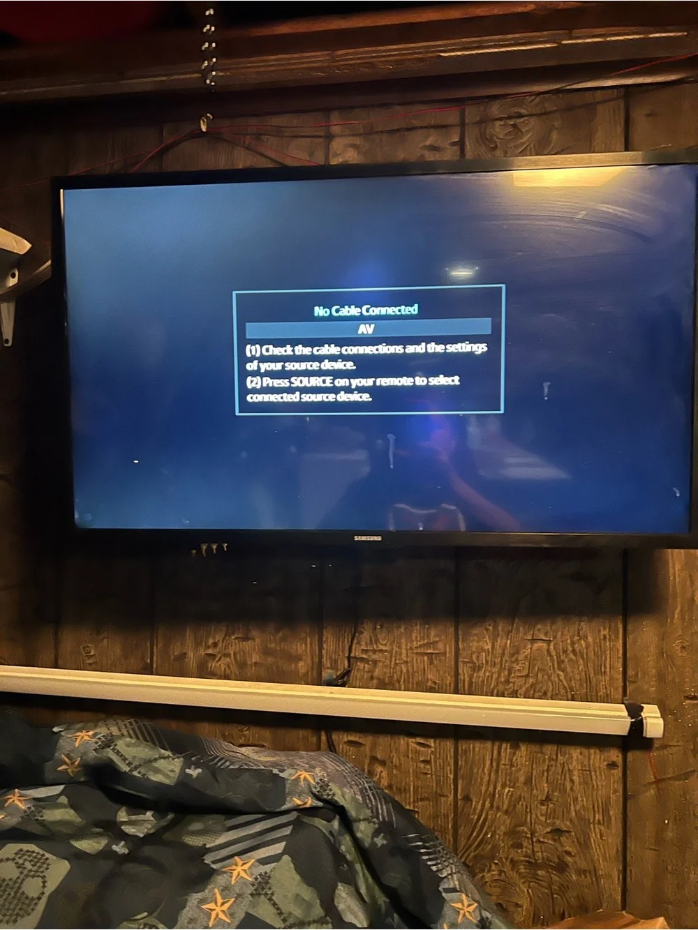 Samsung Black LED TV with Clear On-Screen Display